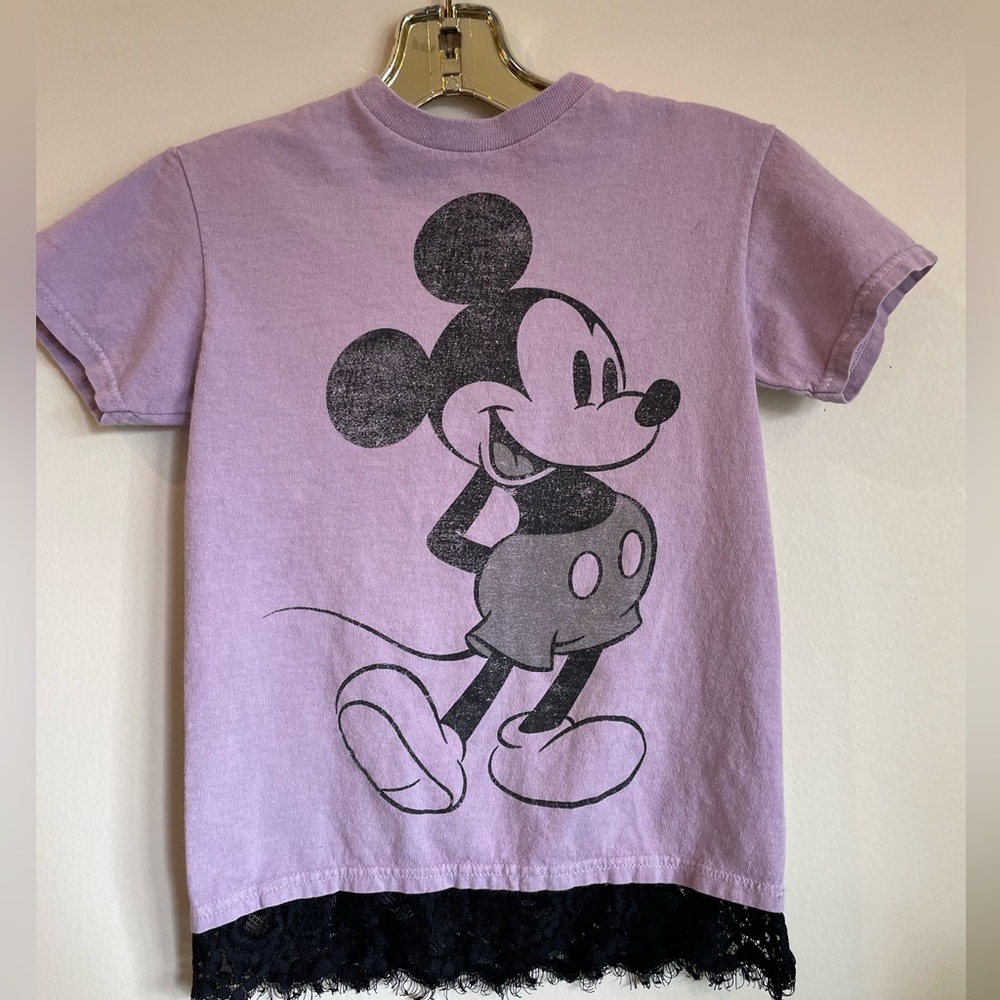 Mickey Mouse t-shirt/ dress with lace trim